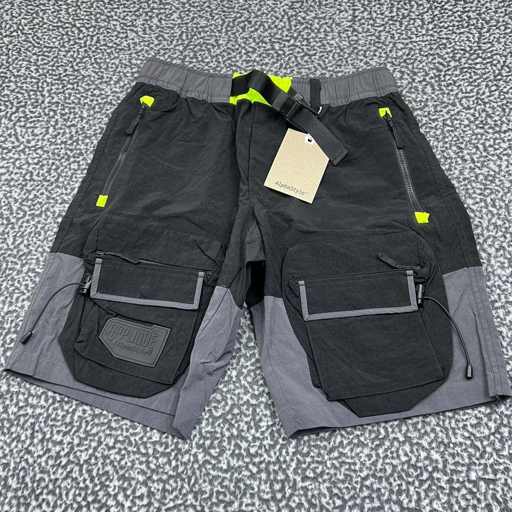 AlphaStyle Mervin Hiking Shorts Men Small Black Outdoor Pockets New‎ S 30